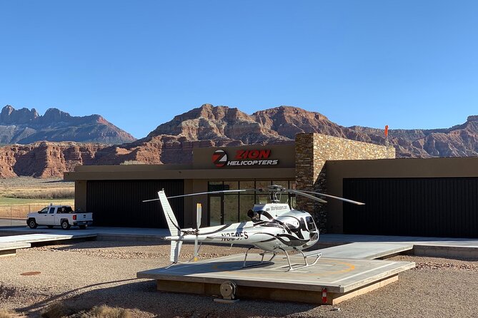 100 Mile Zion National Park Panoramic Helicopter Flight - The Virgin meeting point and preflight feel