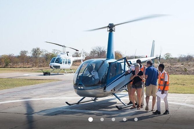 15 minutes scenic helicopter flight above Victoria Falls-Zimbabwe - The service receives strong marks for organization