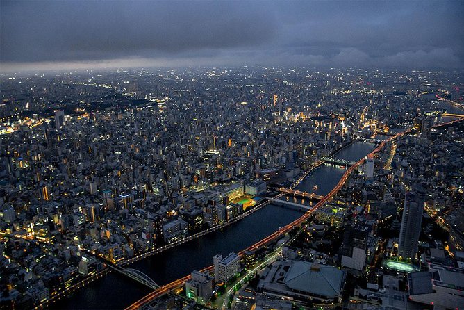 22-Min Tokyo City Lights Helicopter Tour – Skytree and Asakusa - Asakusa from the air