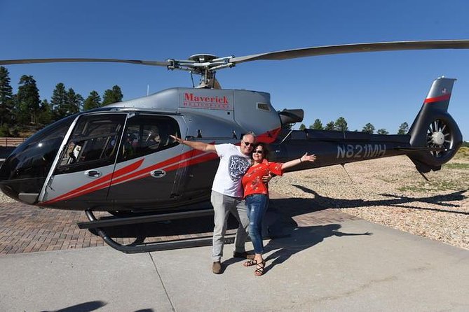 25-minute Grand Canyon Dancer Helicopter Tour from Tusayan, Arizona - Leaving Tusayan in an EC130 helicopter