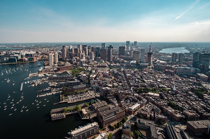 30-Min Private Helicopter Skyline Tour of Boston - The Boston Tea Party site from above