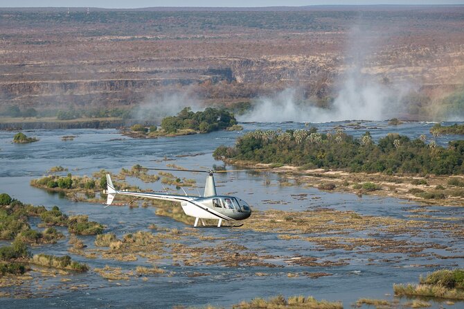 A Helicopter flight Over the Victoria falls - The 15-minute Flight of Angels