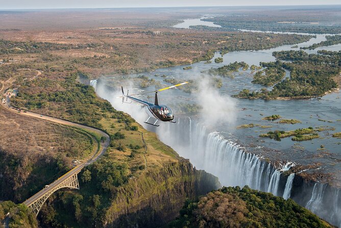 A Helicopter flight Over the Victoria falls - Optional gorge picnic experience