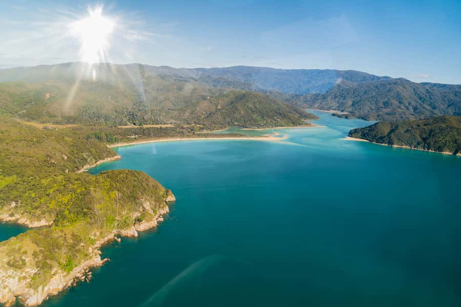Abel Tasman National Park: Helicopter Flight with landing - Leaving Nelson Airport by private helicopter