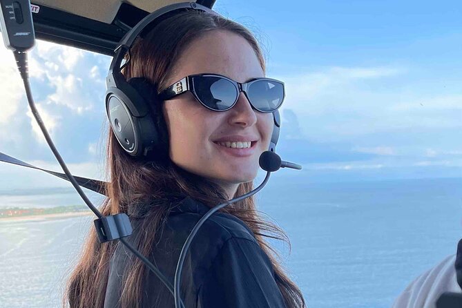 Above the Island of Gods Helicopter Tour - Melasti Beach and its clear turquoise water