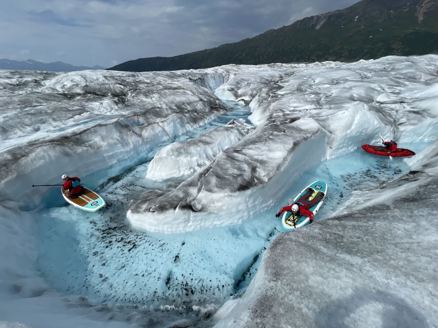 Anchorage: Knik Glacier Helicopter and Paddleboarding Tour - Landing on a frozen world