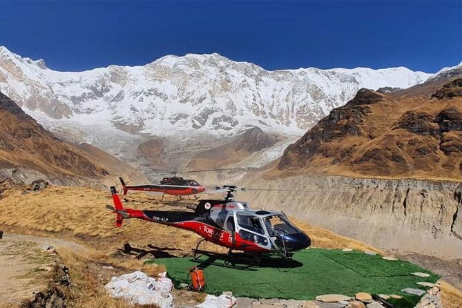 Annapurna Base Camp Helicopter Tour from Pokhara - Annapurna I, Machapuchare, and Hiunchuli from the air