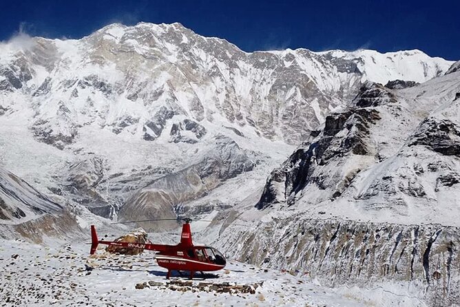 Annapurna Base Camp Helicopter Tour from Pokhara - Stepping out at 4,130 meters