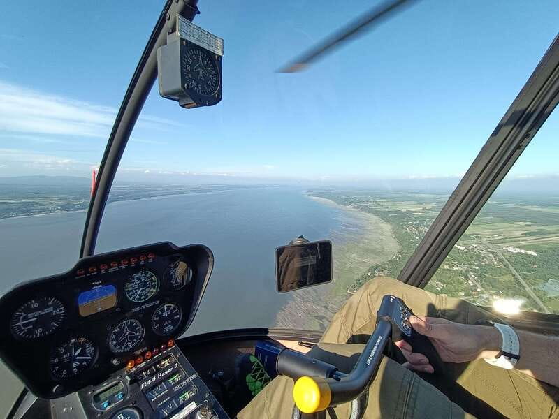Attitude-Helicopter: Helicopter tour of Quebec City - Montmorency Falls From Above