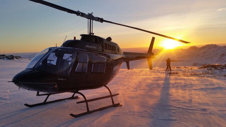 ATV & Helicopter combination tour From Reykajvik - The helicopter flight and mountaintop landing