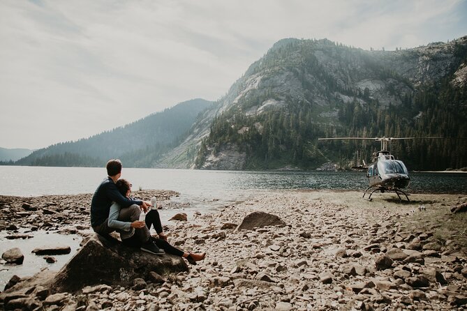 Backcountry Beer Tasting Heli-Tour & Landing (Depart SKY Hangar) - Four local beers on a mountain patio