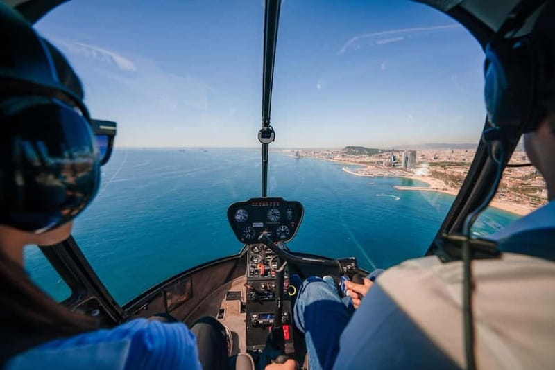 Barcelona: Helicopter Flight & Heliport Boat Transfer - Starting at Port Vell, then crossing the harbor