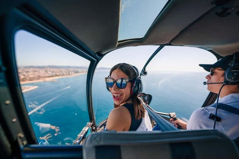 Barcelona: Helicopter Flight & Heliport Boat Transfer - The helicopter route over Barcelona’s coast