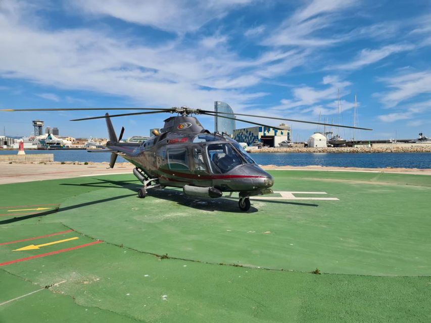 Barcelona: Panoramic Helicopter Flight & Boat Transfer - Weather is the main risk