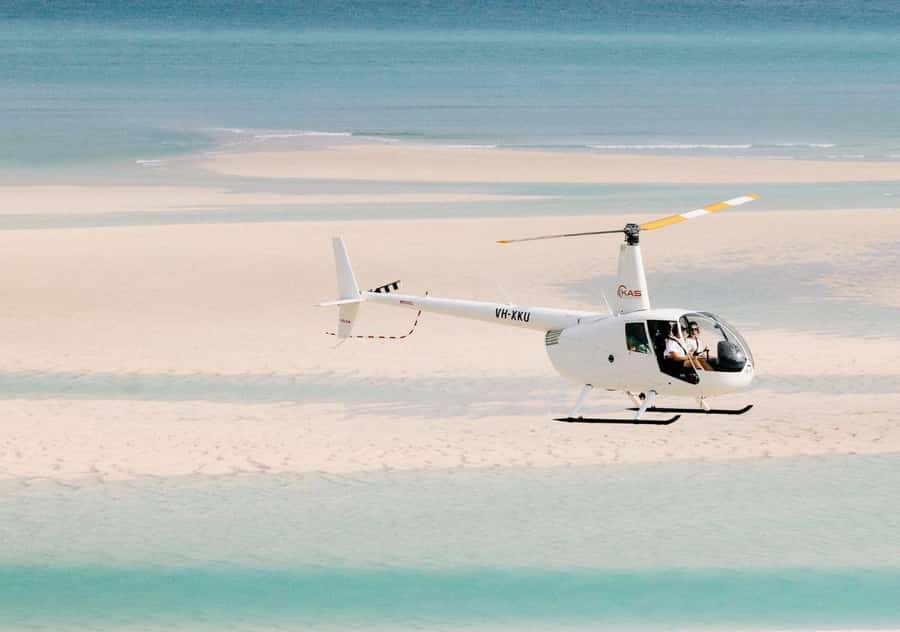 Broome: Helicopter Flight and Willie Creek Pearl Farm Tour - The return flight over Cable Beach and Roebuck Bay
