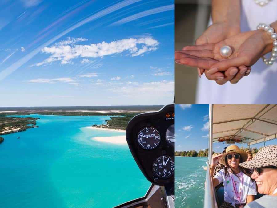 Broome: Helicopter Flight and Willie Creek Pearl Farm Tour - From Broome to Willie Creek by air