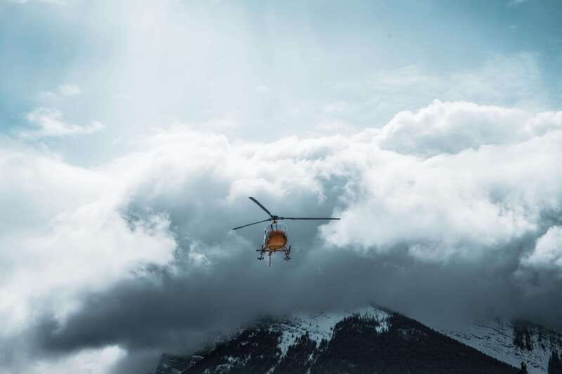 Canadian Rockies: Private Helicopter Tour and Hike for Two - Taking off above the Canadian Rockies