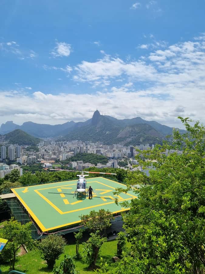 Cariocando in Christ Redeemer & Sugarloaf + Helicopter Tour - Sugarloaf Mountain and the city spread below