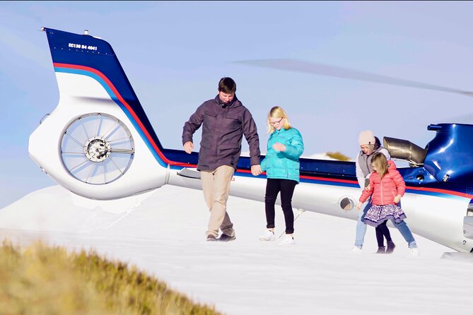 Christchurch to Aoraki Mount Cook helicopter tour - Crossing the Canterbury Plains by helicopter