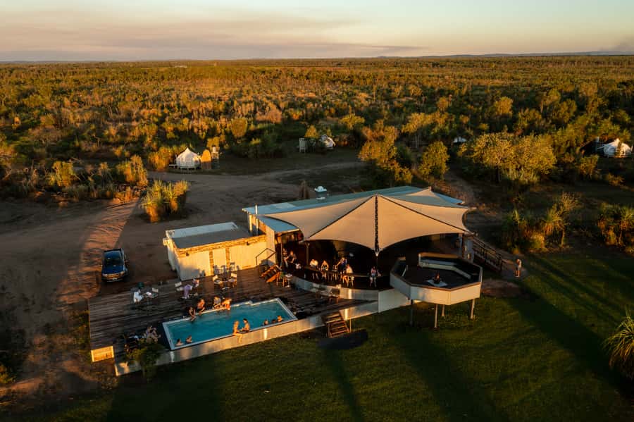 Darwin: Airboat Ride, Helicopter Flight, and Overnight Camp - A helicopter view of Litchfield