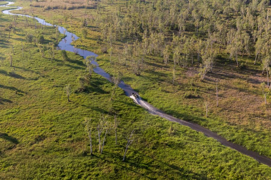 Darwin: Airboat Ride, Helicopter Flight, and Overnight Camp - Sweets Lagoon slows the day down