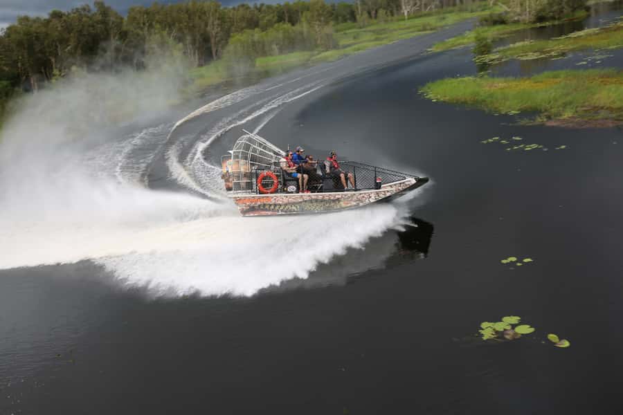 Darwin: Airboat Ride, Helicopter Flight, and Overnight Camp - Matt Wright’s rescued crocodiles