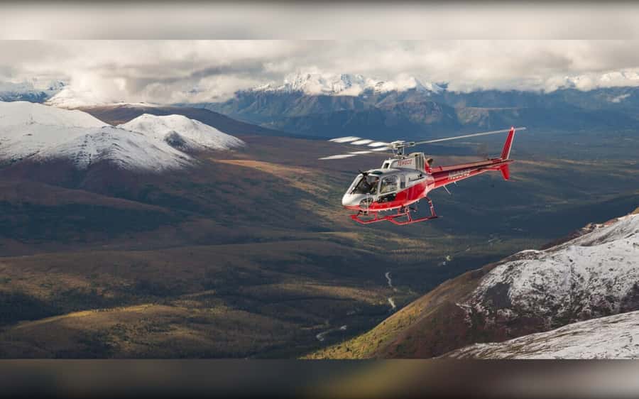 Denali National Park: Helicopter and Hike Adventure - Lifting off from the riverside heliport