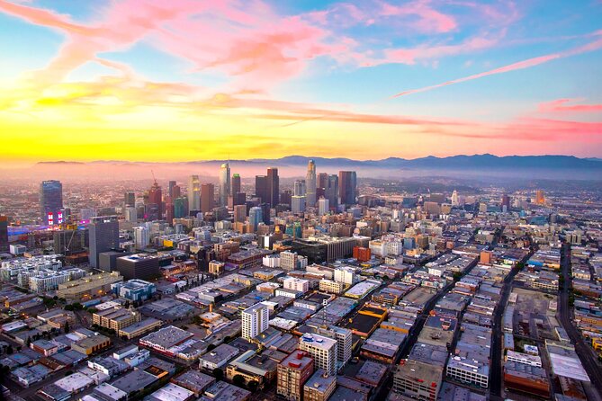Downtown LA Lights: Your Private Sunset and Night Helicopter Tour - A private helicopter flight with a Hollywood-style feel