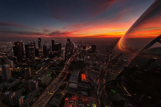 Downtown LA Lights: Your Private Sunset and Night Helicopter Tour - Downtown Los Angeles from the air