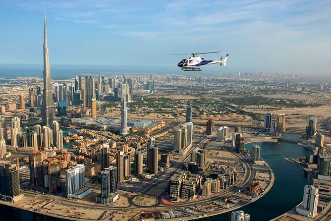 Dubai Helicopter The Vision Tour – 22 Min - The Creek Golf and Yacht Club from the air