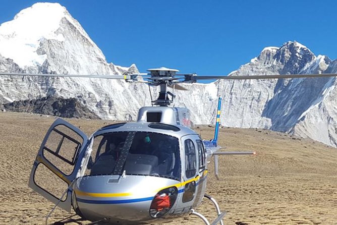 Everest Base Camp Helicopter Tour landing at Hotel Everest View - The Return to Kathmandu