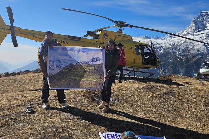 Everest base camp helicopter tour with Guarenteed Landing - A 5:45 am start from Kathmandu