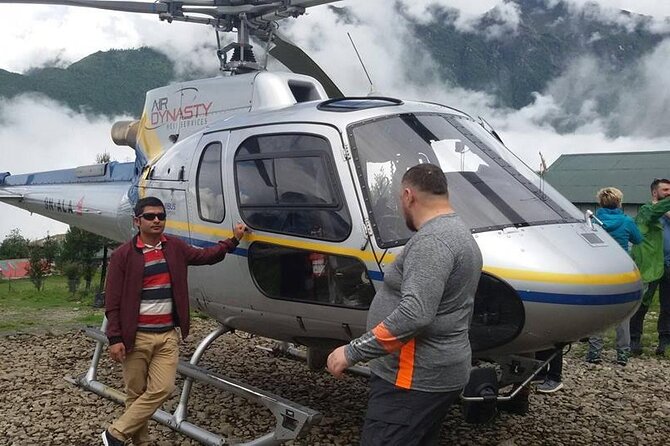 Everest Base Camp Landing by Helicopter at kalapathar View Point - Kathmandu to Lukla: the first mountain views