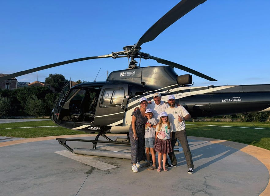 Fiumefreddo: Group Flight Helicopter Tour over Etna - Descending to Rifugio Sapienza and the Silvestri Craters