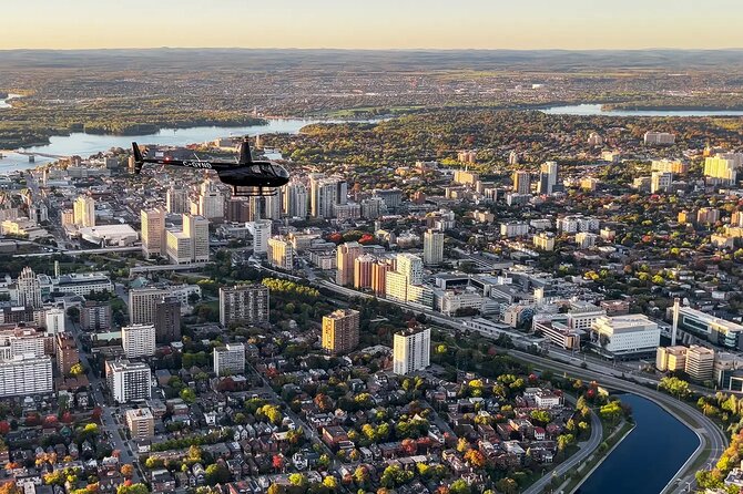 Fly over the City of Ottawa in a Helicopter - Gatineau Park gives the flight breathing room