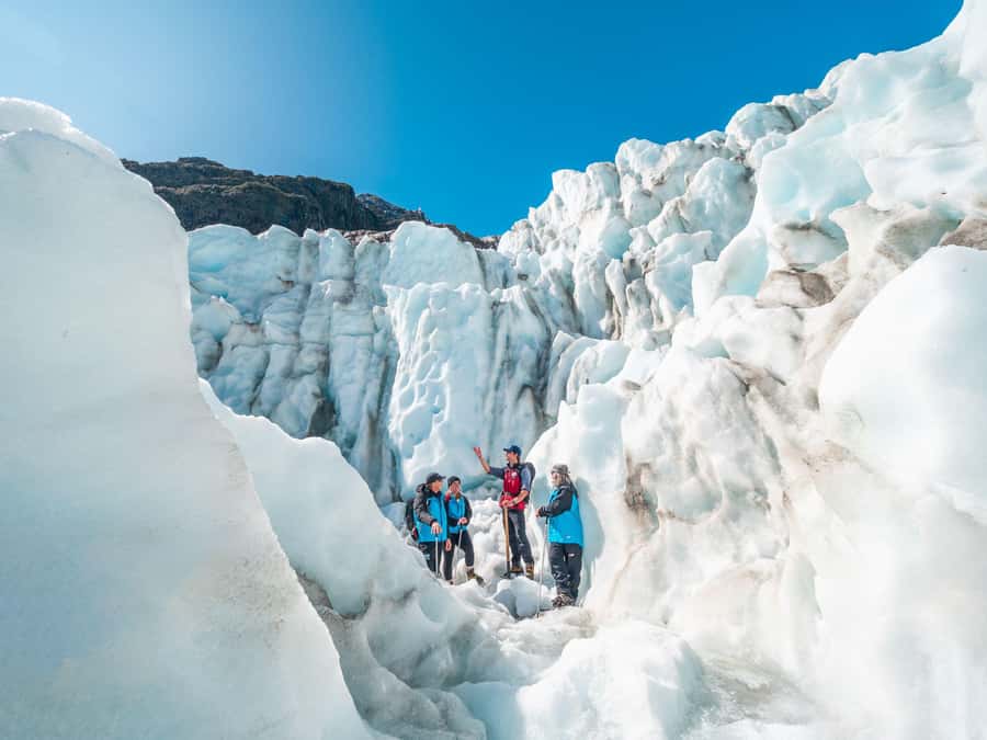 Fox Glacier: Up to 3 Hours Hike with Helicopter Transfer - The helicopter flight gives the glacier scale