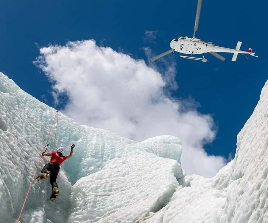 Franz Josef: Glacier Ice Climb experience with Heli Transfer - The helicopter flight to the glacier