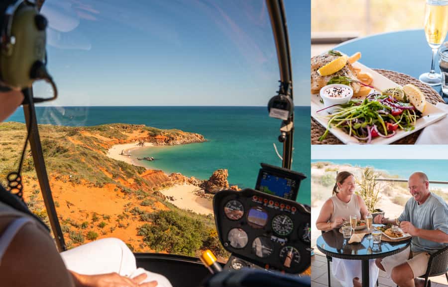 From Broome: Eco Beach Explorer Helicopter Flight with Lunch - Key points to know before you book
