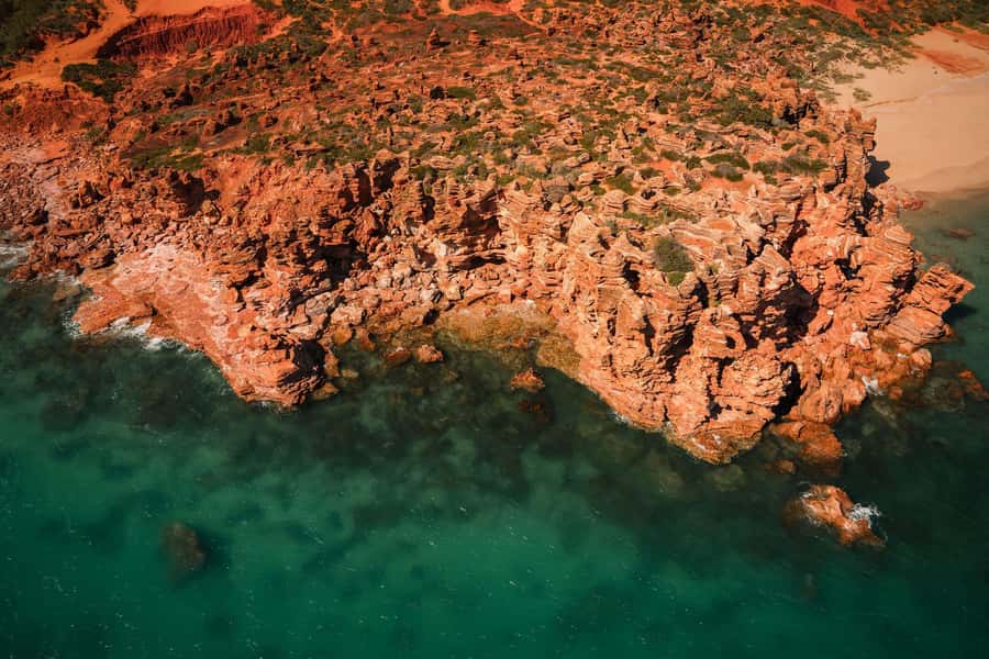 From Broome: Eco Beach Explorer Helicopter Flight with Lunch - The 10-minute pickup and start in Broome
