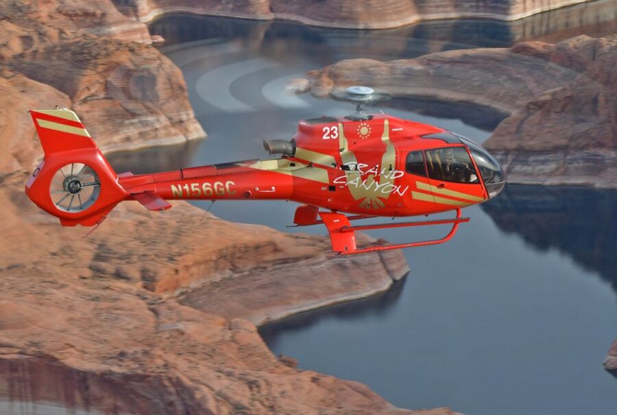 From Las Vegas: Grand Canyon Helicopter Air Tour - Entering Grand Canyon West From Above