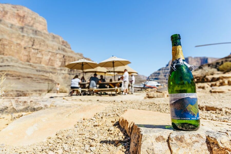 From Las Vegas: Grand Canyon Helicopter Tour with Champagne - Lake Mead, Hoover Dam, and the red rock route