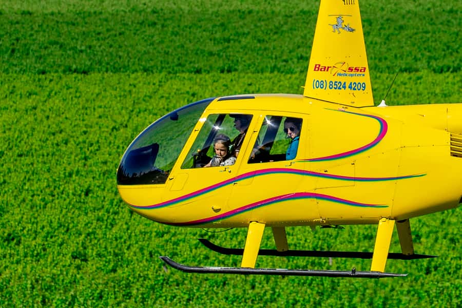 From Lyndoch: Barossa Valley 15-Minute Helicopter Flight - The 15-minute route over Rowland Flat