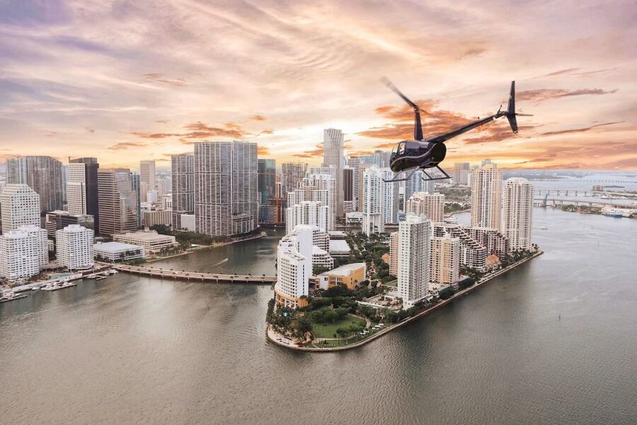 From Pembroke Pines: Helicopter Tour Over Miami - The First View: Miami From Above
