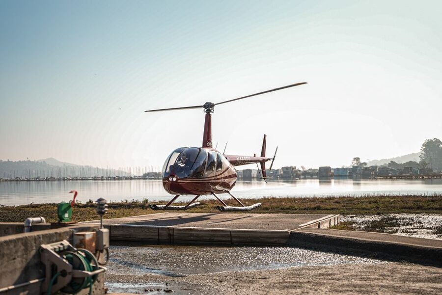 From Sausalito: San Francisco and Alcatraz Helicopter Tour - The Golden Gate Bridge from above