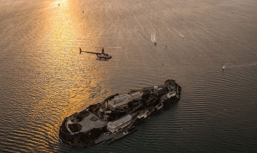 From Sausalito: San Francisco and Alcatraz Helicopter Tour - Crissy Field, downtown, and Oracle Park