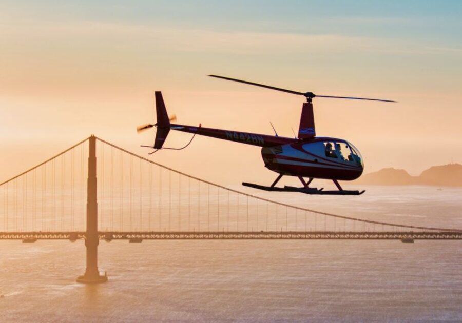 From Sausalito: San Francisco and Alcatraz Helicopter Tour - A small aircraft, but not always a private flight