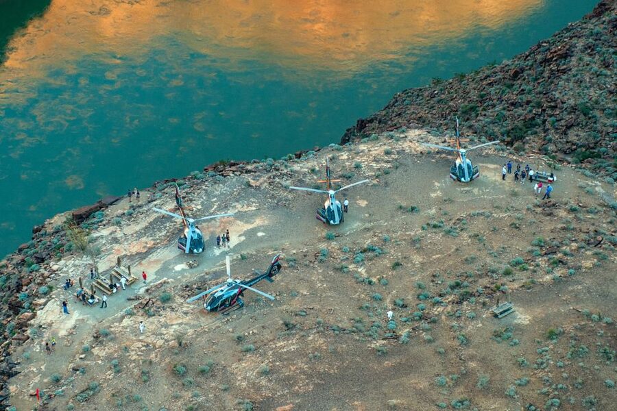 From South Rim: Grand Canyon Spirit Helicopter Tour - Taking off over the Kaibab National Forest