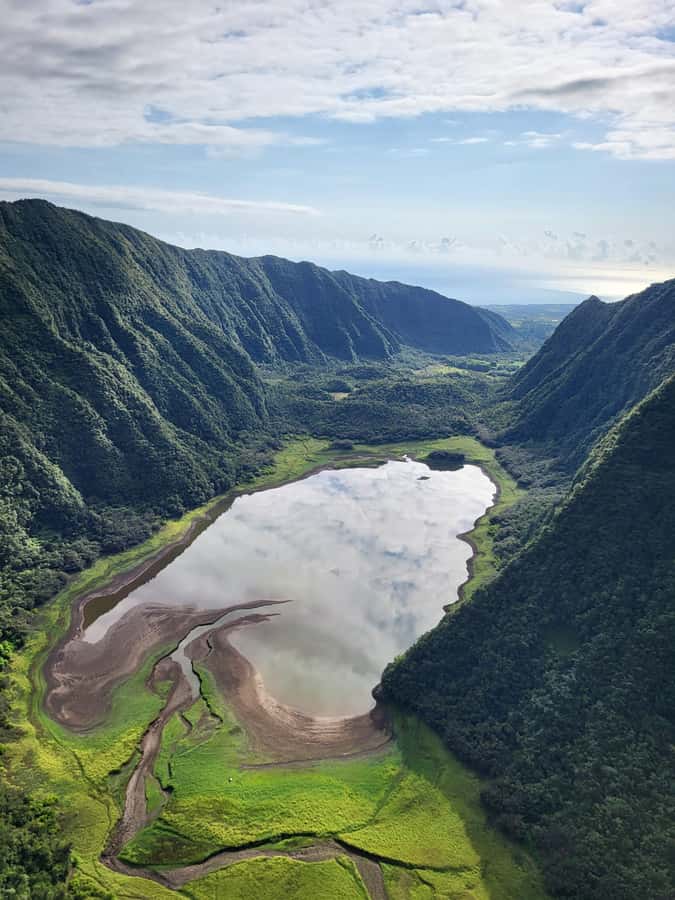 From St Pierre: helicopter flight over the whole of Reunion Island - The final sweep over Saint-Pierre lagoon