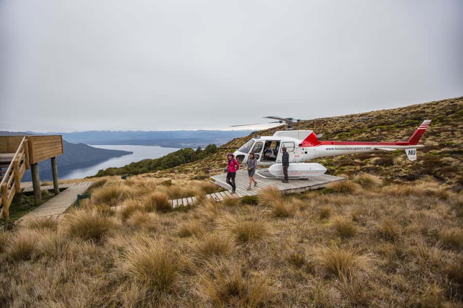 From Te Anau: Full Day Kepler Track Guided Heli-Hike - Starting in Te Anau and flying toward Luxmore