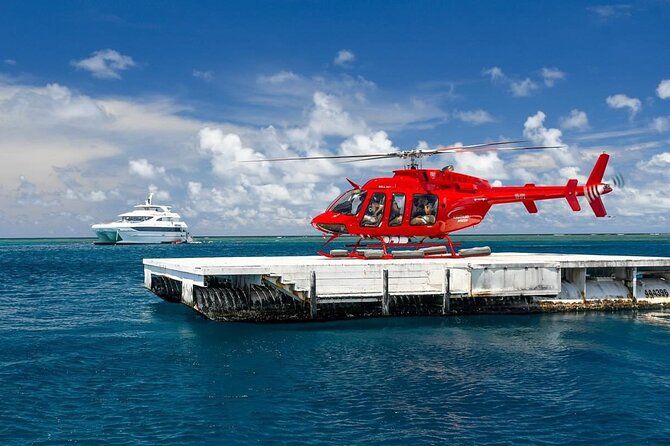 Full Day Reef Cruise and 10 Minute Helicopter Scenic Flight - The 90-minute ride aboard Evolution